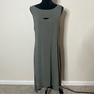 Stella Carakasi Women’s Green Sleeveless Keyhole Asymmetric Shift Dress Sz‎ M